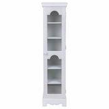 Cupboard Alexandra House Living White Mirror MDF Wood 20 x 98 x 24 cm-6