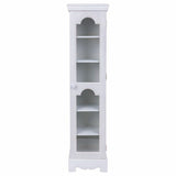 Cupboard Alexandra House Living White Mirror MDF Wood 20 x 98 x 24 cm-4