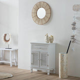 Hall Table with Drawers Alexandra House Living White MDF Wood 30 x 78 x 60 cm-8