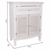 Hall Table with Drawers Alexandra House Living White MDF Wood 30 x 78 x 60 cm-5