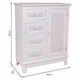 Hall Table with Drawers Alexandra House Living White MDF Wood 32 x 84 x 66 cm-5