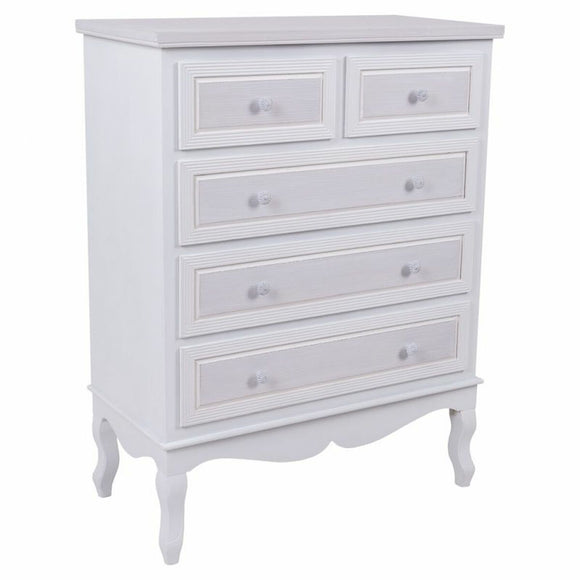 Chest of drawers Alexandra House Living White MDF Wood 40 x 105 x 80 cm-0