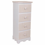 Chest of drawers Alexandra House Living White MDF Wood 26 x 80 x 31 cm-0