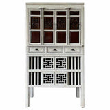 Cupboard Alexandra House Living White Wood Elm wood 48 x 173 x 97 cm-7