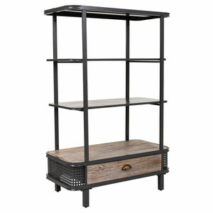 Shelves Alexandra House Living Brown Wood Metal Iron 121 x 40 x 80 cm-0