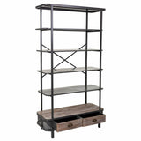 Shelves Alexandra House Living Grey Iron Fir wood 40 x 181 x 100 cm-1