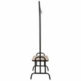 Hall Alexandra House Living Black Iron Fir wood 45 x 181 x 77 cm-7