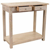 Hall Table with Drawers Alexandra House Living White Natural Mango wood MDF Wood 40 x 76 x 135 cm-6