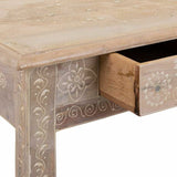 Hall Table with Drawers Alexandra House Living White Natural Mango wood MDF Wood 40 x 76 x 135 cm-2