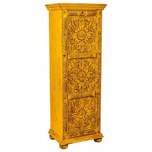 Cupboard Alexandra House Living Yellow Iron Mango wood 40 x 149 x 53 cm-0