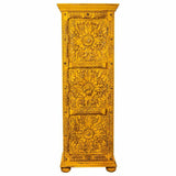 Cupboard Alexandra House Living Yellow Iron Mango wood 40 x 149 x 53 cm-4