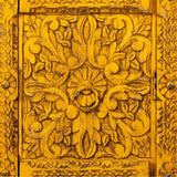 Cupboard Alexandra House Living Yellow Iron Mango wood 40 x 149 x 53 cm-1