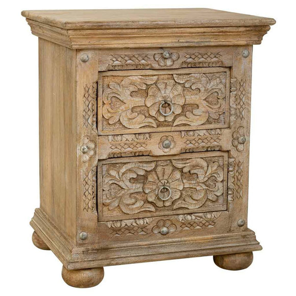 Nightstand Alexandra House Living Brown 40 x 60 x 50 cm-0