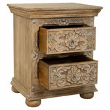 Nightstand Alexandra House Living Brown 40 x 60 x 50 cm-6