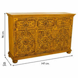 Sideboard Alexandra House Living Yellow Iron Mango wood 45 x 96 x 147 cm-5