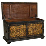 Chest Alexandra House Living Black Iron Mango wood 40 x 47 x 101 cm-7