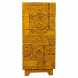 Chest of drawers Alexandra House Living Yellow Iron Mango wood 40 x 100 x 45 cm-5