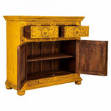 Sideboard Alexandra House Living Yellow Iron Mango wood 40 x 90 x 90 cm-7