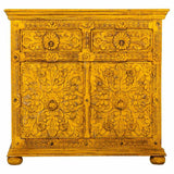 Sideboard Alexandra House Living Yellow Iron Mango wood 40 x 90 x 90 cm-6