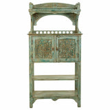 Sideboard Alexandra House Living Blue Iron Mango wood 35 x 150 x 75 cm-6