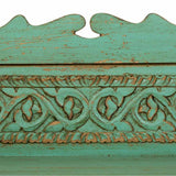 Sideboard Alexandra House Living Green Iron Mango wood 42 x 85 x 70 cm-1