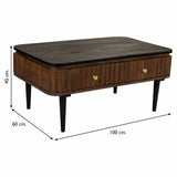 Centre Table Alexandra House Living Brown Iron Mango wood 60 x 45 x 100 cm-4