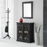 Hall Alexandra House Living Black Glass Iron Mango wood 40 x 100 x 90 cm-7