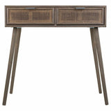 Hall Table with Drawers Alexandra House Living Grey Pine MDF Wood 42 x 79 x 80 cm-5