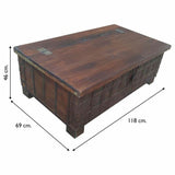 Chest Alexandra House Living Recycled Wood 69 x 46 x 118 cm-2