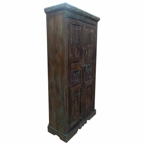 Cupboard Alexandra House Living Brown Recycled Wood 41 x 210 x 125 cm-0