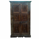 Cupboard Alexandra House Living Brown Recycled Wood 45 x 220 x 122 cm-3