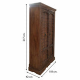 Cupboard Alexandra House Living Brown Recycled Wood 42 x 217 x 118 cm-2