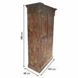 Cupboard Alexandra House Living Brown Recycled Wood 48 x 188 x 102 cm-2