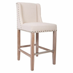 Stool Alexandra House Living Beige Rubber wood 58 x 104 x 48 cm-0