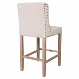 Stool Alexandra House Living Beige Rubber wood 58 x 104 x 48 cm-4