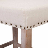 Stool Alexandra House Living Beige Rubber wood 58 x 104 x 48 cm-1