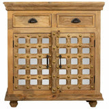 Hall Table with Drawers Alexandra House Living Brown Mango wood 95 x 100 x 44 cm-6