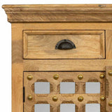 Hall Table with Drawers Alexandra House Living Brown Mango wood 95 x 100 x 44 cm-2