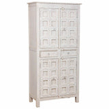 Wardrobe Alexandra House Living White Mango wood 93 x 192 x 45 cm-0