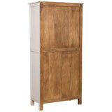 Wardrobe Alexandra House Living White Mango wood 93 x 192 x 45 cm-4