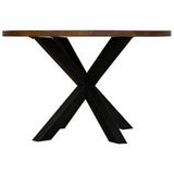 Table Alexandra House Living Brown 120 x 76 x 120 cm-4