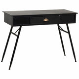 Hall Table with Drawers Alexandra House Living Black Metal 40 x 75 x 100 cm-0