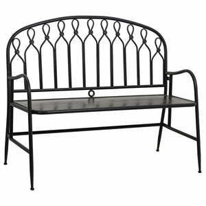 Bench Alexandra House Living Black Metal 56 x 98 x 118 cm-0