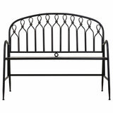 Bench Alexandra House Living Black Metal 56 x 98 x 118 cm-1