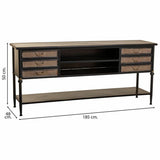 Sideboard Alexandra House Living Brown Metal 45 x 80 x 180 cm-5