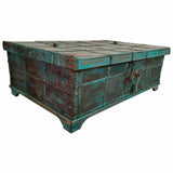 Chest Alexandra House Living Blue Mango wood 87 x 48 x 136 cm-0