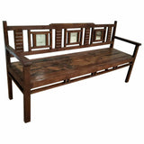 Bench Alexandra House Living Brown Recycled Wood 58 x 95 x 183 cm-0