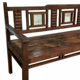 Bench Alexandra House Living Brown Recycled Wood 58 x 95 x 183 cm-3