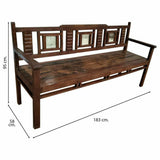 Bench Alexandra House Living Brown Recycled Wood 58 x 95 x 183 cm-1