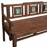 Bench Alexandra House Living Brown Recycled Wood 58 x 95 x 183 cm-3